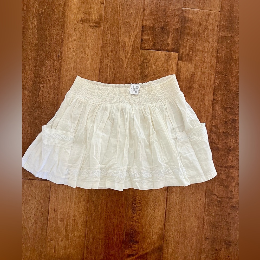 NWT vintage y2k Abercrombie & Fitch white eyelet cottagecore coquette skirt S M